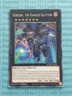 DOOD-EN048 Kerzebs, the Gaoled Glutton Yu-Gi-Oh Card 1st Edition New - Image 1