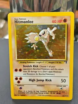 Pokemon TCG Hitmonlee Legendary Collection Holo Rare Card 13/110 - Image 1