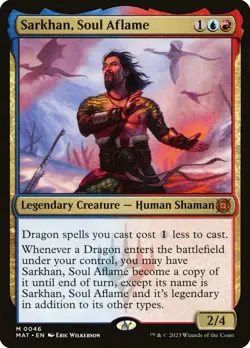 🧙Sarkhan, Soul Aflame M 0046 MAT March Of The Machines MTG - Image 1