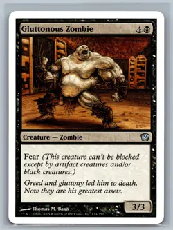 Magic The Gathering 9th Edition Gluttonous Zombie #134/350 MTG TCG CCG Ninth - Image 1