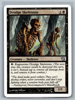 Magic The Gathering 9th Edition Drudge Skeletons #126/350 MTG TCG CCG Ninth - Image 1