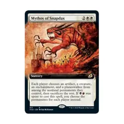 WOTC MtG Ikoria Lair of Behemoth Mythos of Snapdax (Extended Art) (R) (Foi NM - Image 1