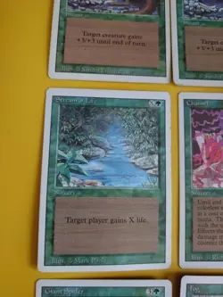 MTG Green x6 Revised. Fog,Giant SPider,Channel,Stream of Life. 2x Giant Growth - Image 4