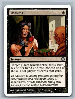 Magic The Gathering 9th Edition Blackmail #115/350 MTG TCG CCG Ninth - Image 1
