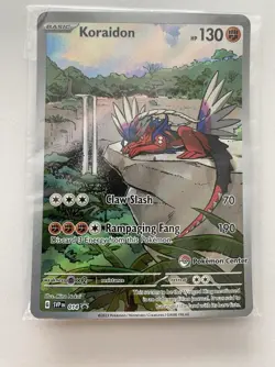 Koraidon SVP 014 Black Star Promo Pokemon Center Stamp Sealed - Image 1
