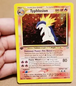 POKEMON TCG 1ST EDITION TYPHLOSION 18/111 ☆ HOLO RARE NEO GENESIS NEAR MINT - Image 1