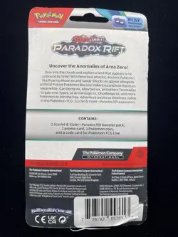 Pokemon TCG: Scarlet & Violet Paradox Rift Checklane Blister - Poncho Promo - Image 2