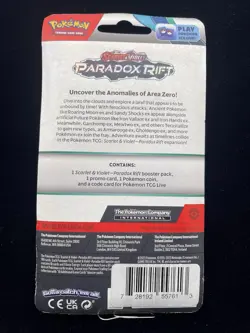 Pokemon TCG: Scarlet & Violet Paradox Rift Checklane Blister - Poncho Promo - Image 2
