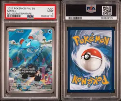 2023 POKEMON PALDEA EVOLVED MARILL 204/193 ILLUSTRATION RARE PSA 9 - Image 1