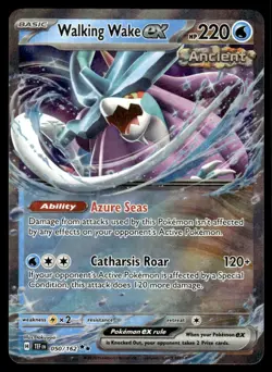Pokemon TCG SV05: Temporal Forces #050/162 Walking Wake ex NM - Image 1