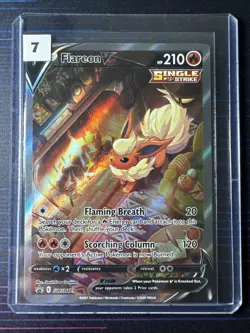 Flareon V SWSH179 Alt Full Art Holo Black Star Promo Pokemon TCG - Lot:#7 - Image 1