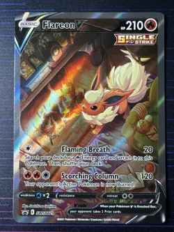 Flareon V SWSH179 Alt Full Art Holo Black Star Promo Pokemon TCG - Lot:#7 - Image 2