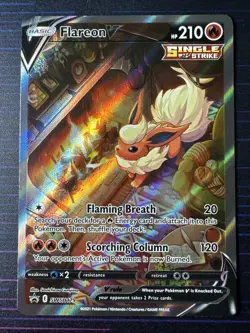 Flareon V SWSH179 Alt Full Art Holo Black Star Promo Pokemon TCG - Lot:#6 - Image 2