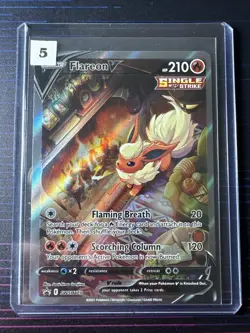 Flareon V SWSH179 Alt Full Art Holo Black Star Promo Pokemon TCG - Lot:#5 - Image 1