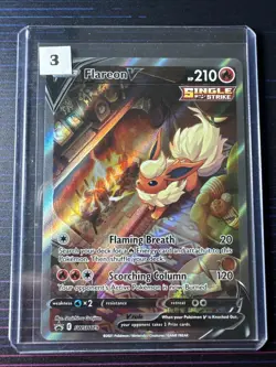 Flareon V SWSH179 Alt Full Art Holo Black Star Promo Pokemon TCG - Lot:#3 - Image 1
