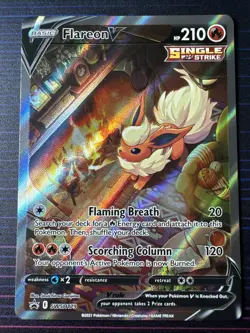 Flareon V SWSH179 Alt Full Art Holo Black Star Promo Pokemon TCG - Lot:#3 - Image 2