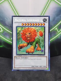 Yugioh Naturia Leodrake HA02-EN058 Secret Rare 1st Edition NM - Image 1
