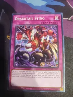 Yugioh! Dracotail Sting DOOD-EN077 DOOM OF DIMENSIONS COMMON - Image 1