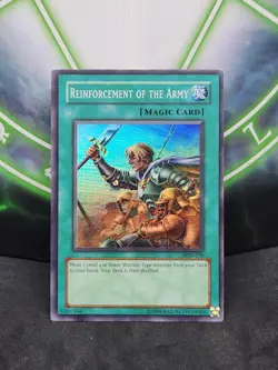 Yugioh Reinforcement of the Army LOD-028 Super Rare LP - Image 1