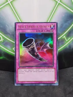 Yugioh Black Horn of Heaven LCJW-EN297 Ultra Rare 1st Edition NM - Image 1