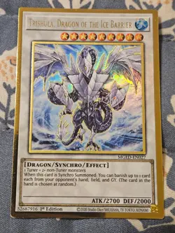 Trishula, Dragon of the Ice Barrier Gold Rare MGED-EN027 Yugioh - Image 1