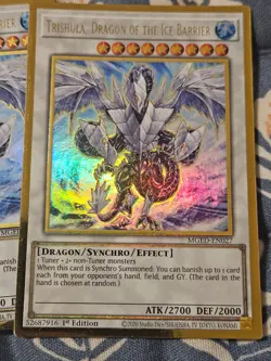 Trishula, Dragon of the Ice Barrier Gold Rare MGED-EN027 Yugioh - Image 5