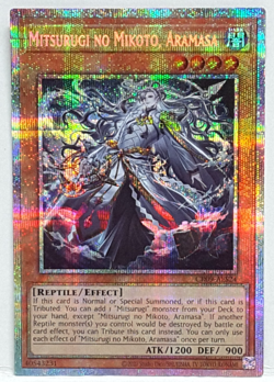 Yugioh Asian-English Mitsurugi no Mikoto, Aramasa CR09-AES24 PSER - Image 1