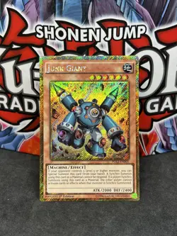 Yugioh Junk Giant PGL2-EN001 Gold Secret Rare 1st Edition NM - Image 1