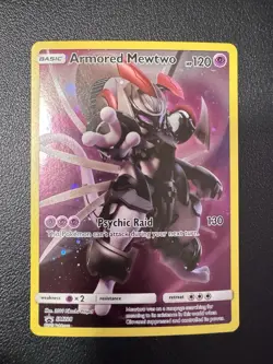 Pokemon TCG Armored Mewtwo Holo Rare Black Star Promo Card SM228 - Image 1