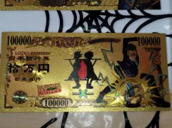 Billet Leolio Hunter X Hunter card rare Collector gold dore carte Goodies Ticket - Image 1