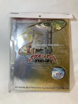 [p219]1999 POKEMON NEO GENESIS PREMIUM FILE 1 BINDER 9 CARD JAPANESE PROMO NEW - Image 1