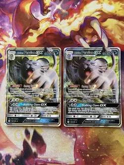 2 x Alolan Persian GX 129/236 Ultra Rare Cosmic Eclipse Set Pokemon Card - Image 1
