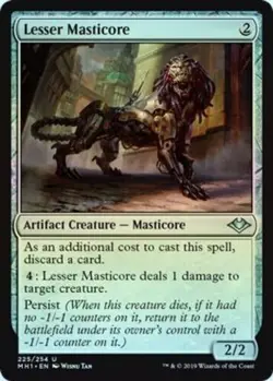 Lesser Masticore (225/254) - Modern Horizons - Uncommon (Foil) - Image 1