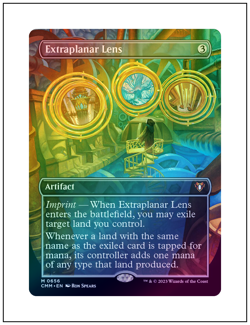 1x Extraplanar Lens, Foil, Borderless Art, Magic MTG NM - Image 1