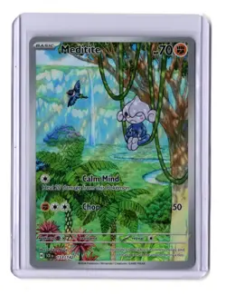 Meditite - 153/142 Stellar Crown Illustration Rare Pokemon - NM/MINT - Image 1
