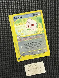 Pokemon Skyridge - Igglybuff - 67/144 - REVERSE HOLO Common - LP/NM - Image 3