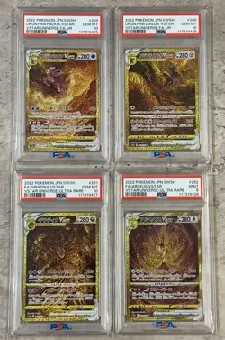 PSA 10 & 9 Giratina Arceus Palkia Dialga UR VSTAR Universe SEQ set s12a Pokemon - Image 1