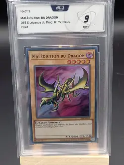 carte YU-GI-OH LOB-FR066 Malediction du Dragon ACG Grade 9 - Image 1