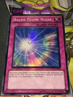 CARTE Yu Gi Oh BALISE PLUME NOIRE DP11-FR029 1ere edition - Image 1