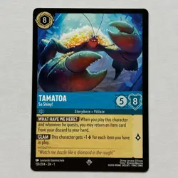 Tamatoa 159/204 Disney Lorcana The First Chapter Regular Super Rare Card NM - Image 1