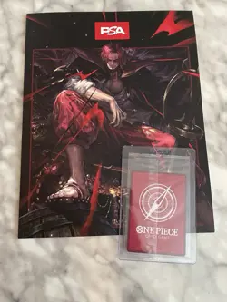 SHANKS One Piece TCG July 2025 Promo PSA Limited Edition Card And Magazine - Image 3