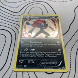 Pokemon Card Zoroark BW19 Promo Holo Black & White Rare LP 2011 - Image 2