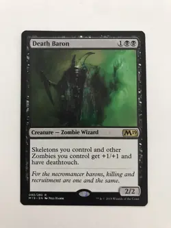 Death Baron MTG Magic the Gathering Card NM Near Mint M19 - Image 1