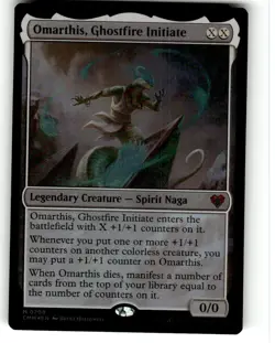 Omarthis, Ghostfire Initiate Commander Masters Foil MTG NM - Image 1