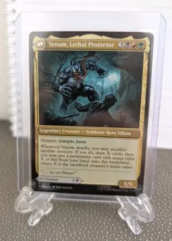 Eddie Brock Venom Lethal Protector Foil Mythic Spiderman MTG M0055 Magic NM - Image 2