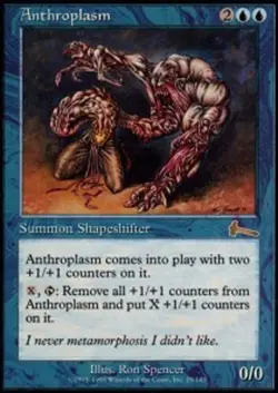 1x Anthroplasm - Foil Light Play, English Urza's Legacy MTG Magic - Image 1