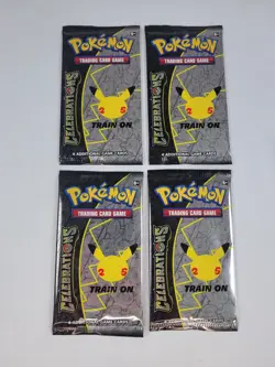 (4 Pack Lot) 2021 Pokemon Celebrations Booster Packs Factory Sealed Authentic - Image 1