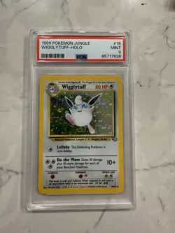 1999 POKEMON JUNGLE #16 WIGGLYTUFF-HOLO PSA 9 - Image 1