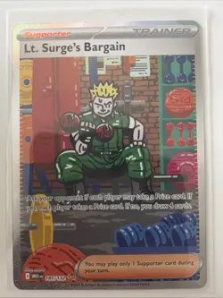 Lt. Surge's Bargain SIR Mega Evolution 185/132 Pokemon TCG NM - Image 1