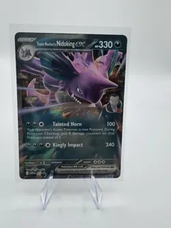 Team Rocket’s Nidoking ex SVP 217 Destined Rivals Black Star Promo Pokemon TCG - Image 1